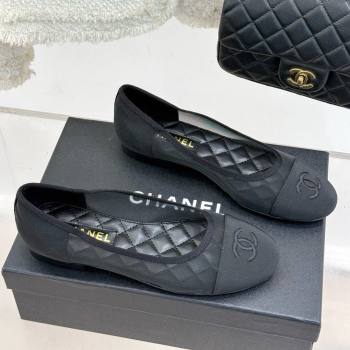 Chanel Mesh Grosgrain Ballerina Black 2025 (MD-25050907)
