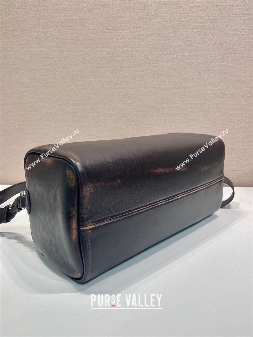 Prada Mens Small Nappa leather duffle bag Dark Brown 2025 2VC046 (YZ-250927023)