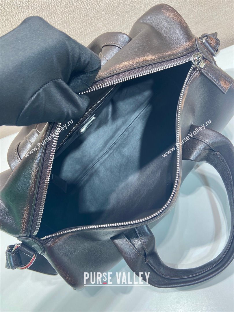 Prada Mens Small Nappa leather duffle bag Dark Brown 2025 2VC046 (YZ-250927023)