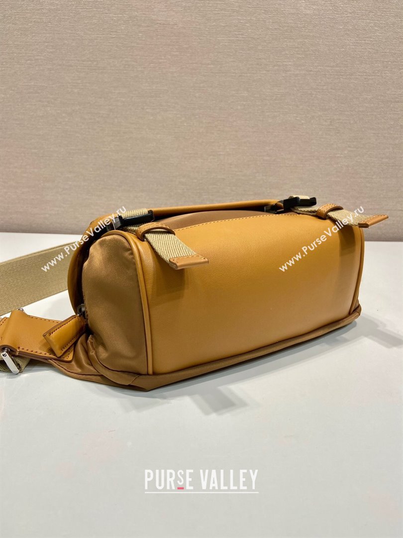 Prada Mens Re-Nylon and Saffiano leather shoulder bag Cork Beige 2024 2VH171 (YZ-240805080)