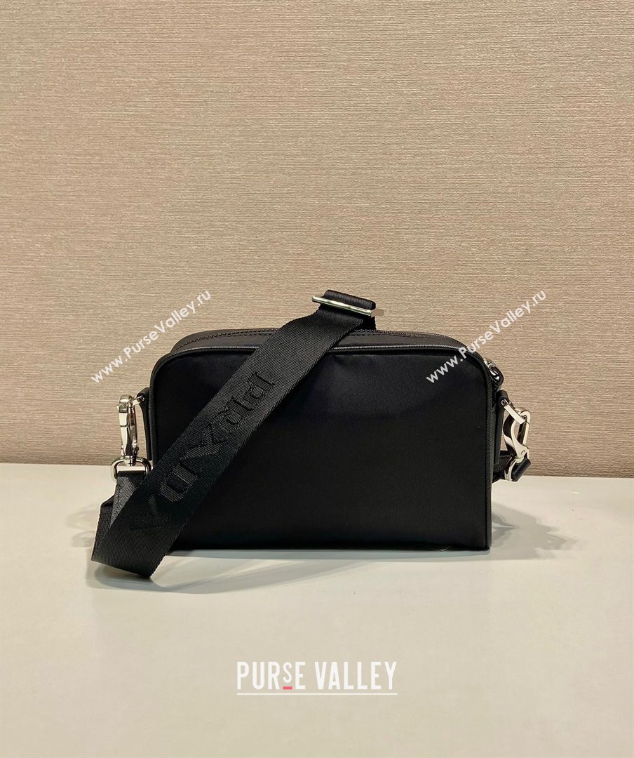 Prada Re-Nylon and Saffiano leather shoulder bag 2VH172 Black 2025 (YZ-251121148)