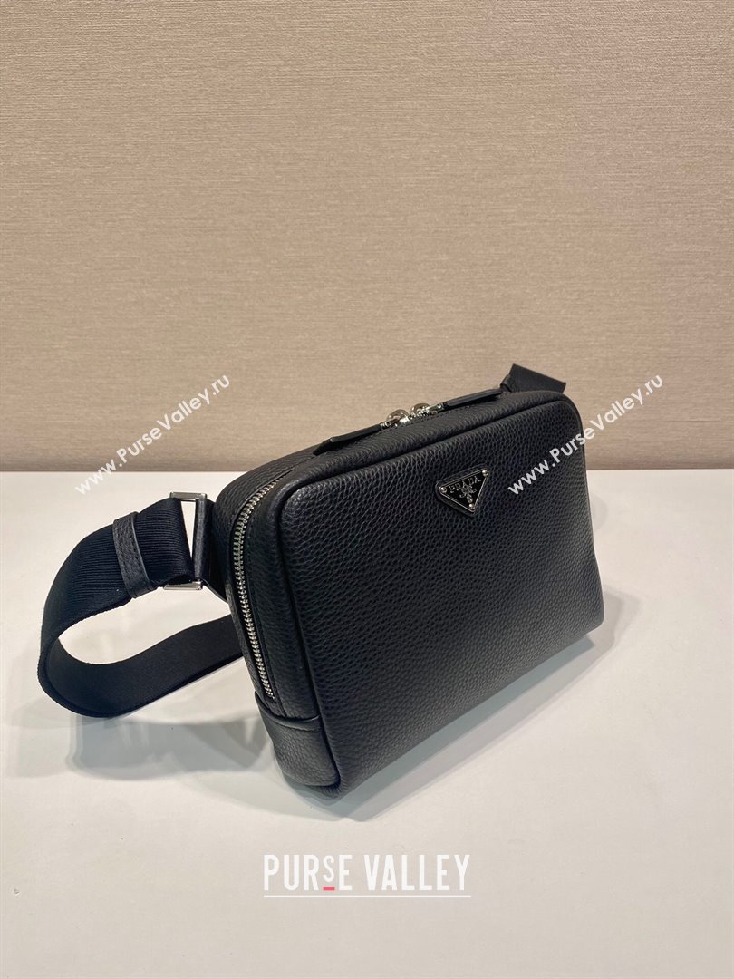 Prada Mens Leather shoulder bag 2VH181 Black 2025 (YZ-250407022)