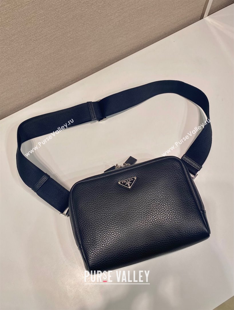 Prada Mens Leather shoulder bag 2VH181 Black 2025 (YZ-250407022)