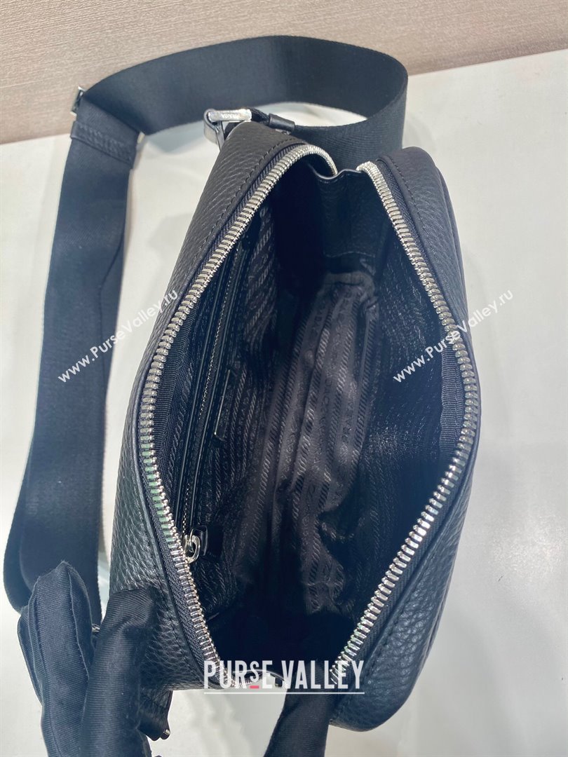 Prada Mens Leather shoulder bag 2VH181 Black 2025 (YZ-250407022)
