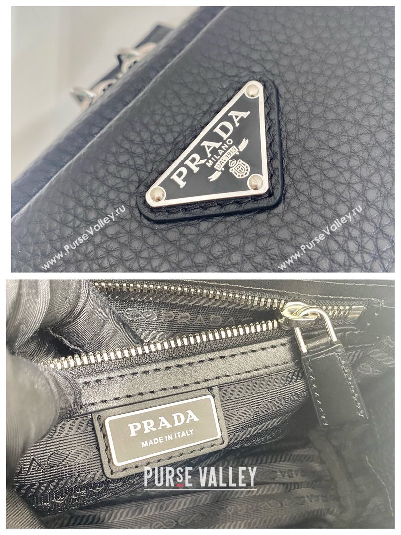 Prada Mens Leather shoulder bag 2VH181 Black 2025 (YZ-250407022)