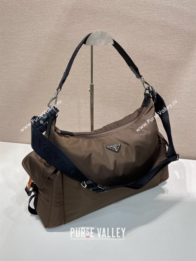 Prada Mens Explore Re-Nylon and leather bag Sienna Brown 2026 2VH204 (YZ-260410081)