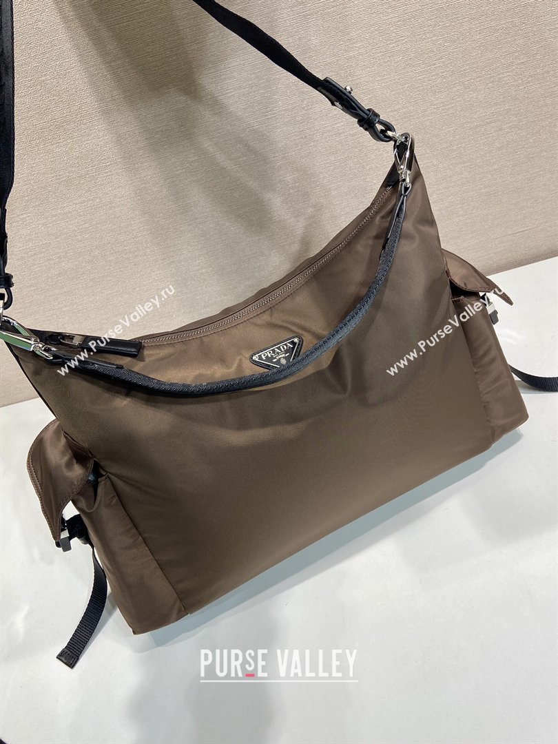 Prada Mens Explore Re-Nylon and leather bag Sienna Brown 2026 2VH204 (YZ-260410081)