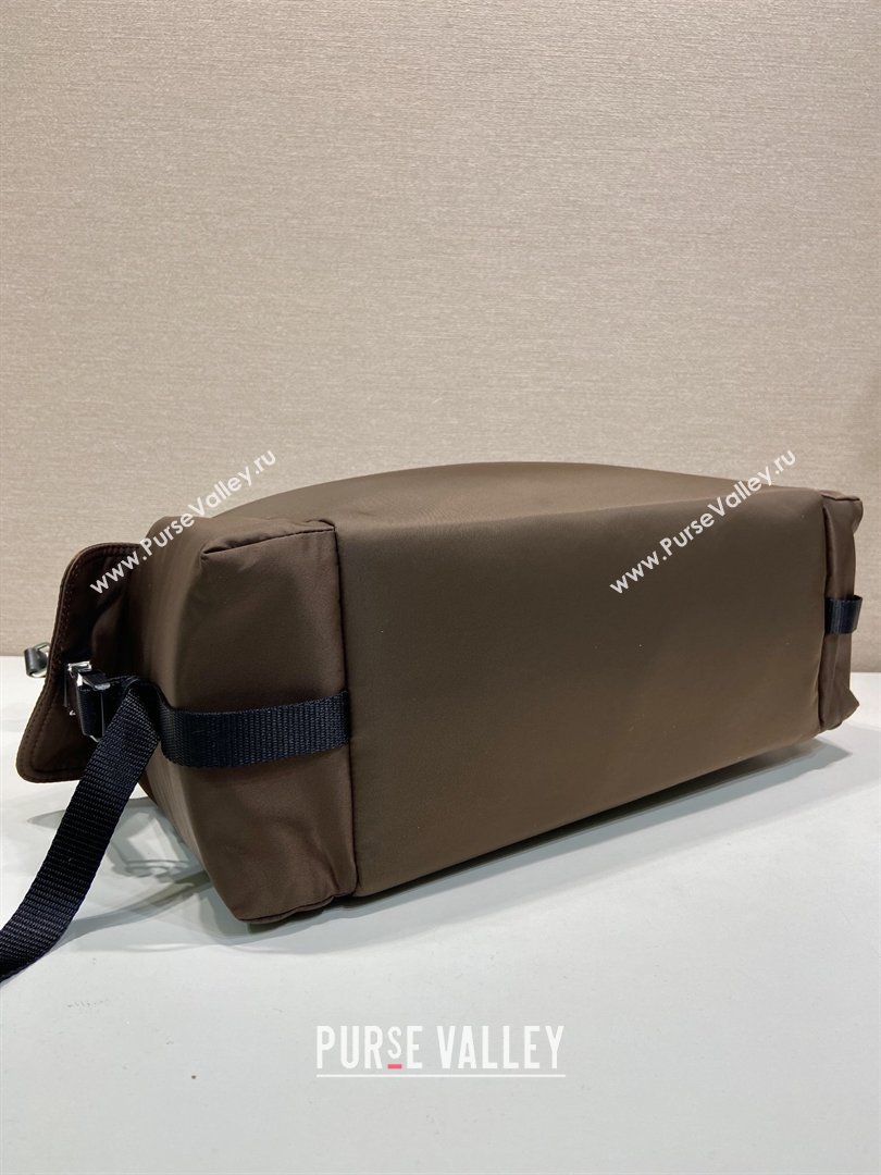 Prada Mens Explore Re-Nylon and leather bag Sienna Brown 2026 2VH204 (YZ-260410081)