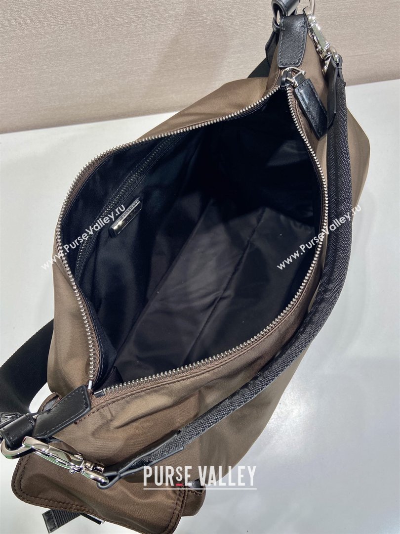 Prada Mens Explore Re-Nylon and leather bag Sienna Brown 2026 2VH204 (YZ-260410081)