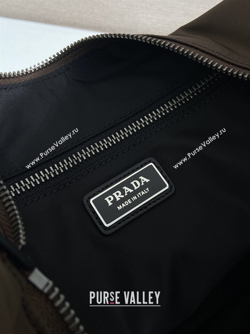 Prada Mens Explore Re-Nylon and leather bag Sienna Brown 2026 2VH204 (YZ-260410081)