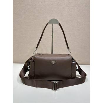 Prada Explore Leather Shoulder bag Coffee Brown 2026 2VH206 (YZ-260410078)