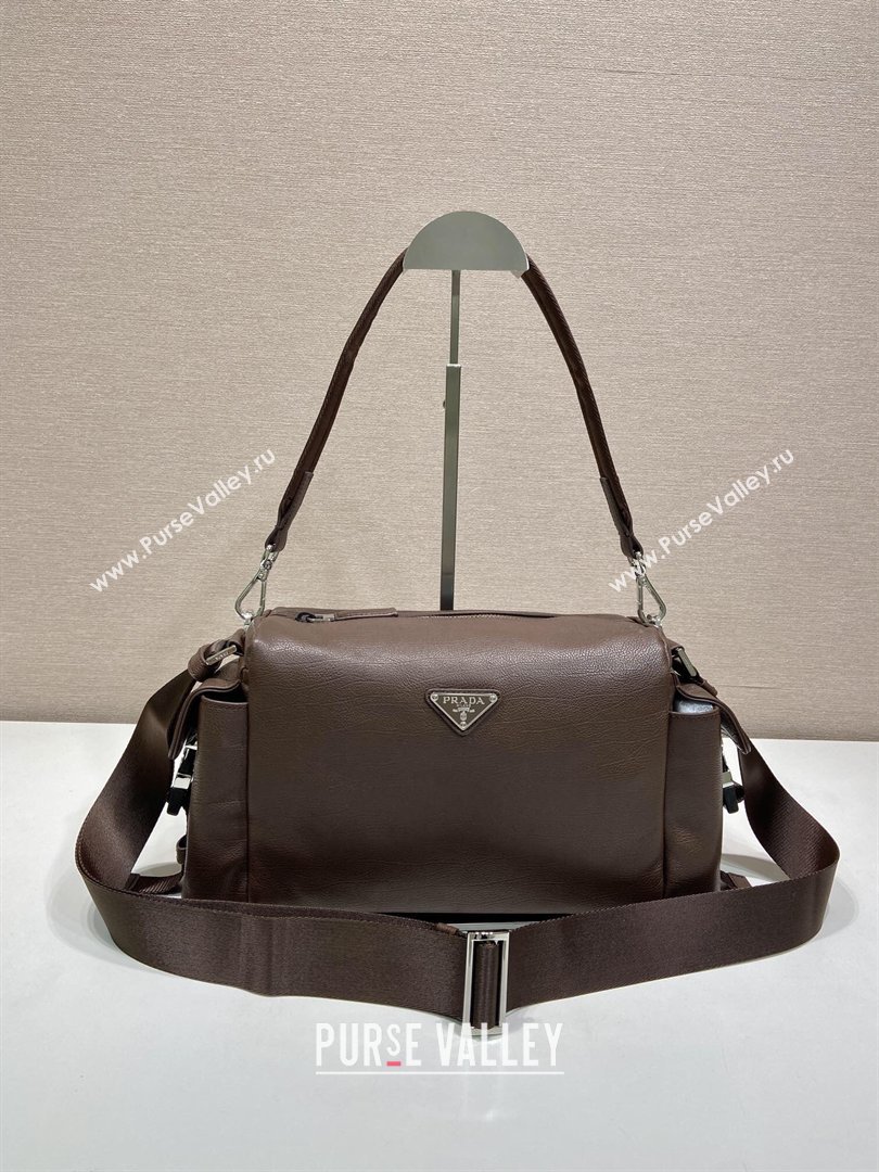 Prada Explore Leather Shoulder bag Coffee Brown 2026 2VH206 (YZ-260410078)