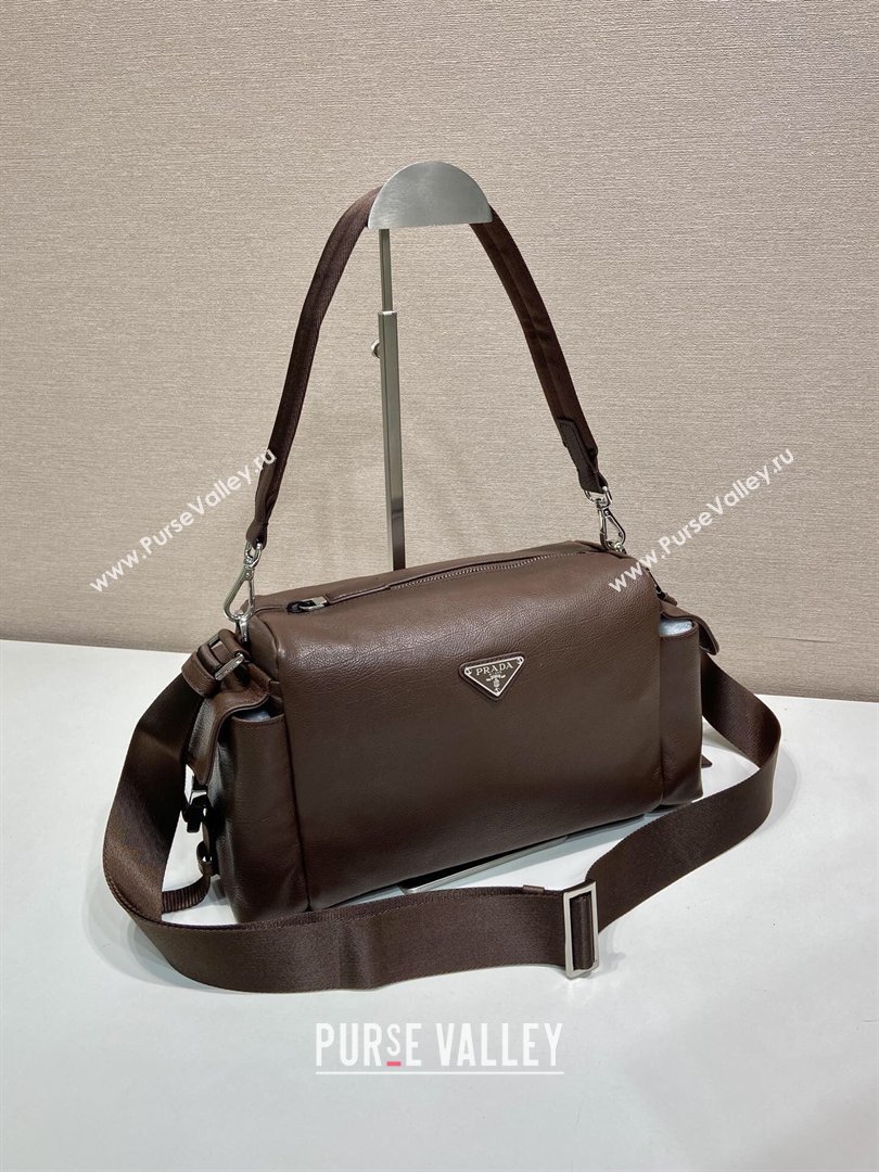 Prada Explore Leather Shoulder bag Coffee Brown 2026 2VH206 (YZ-260410078)