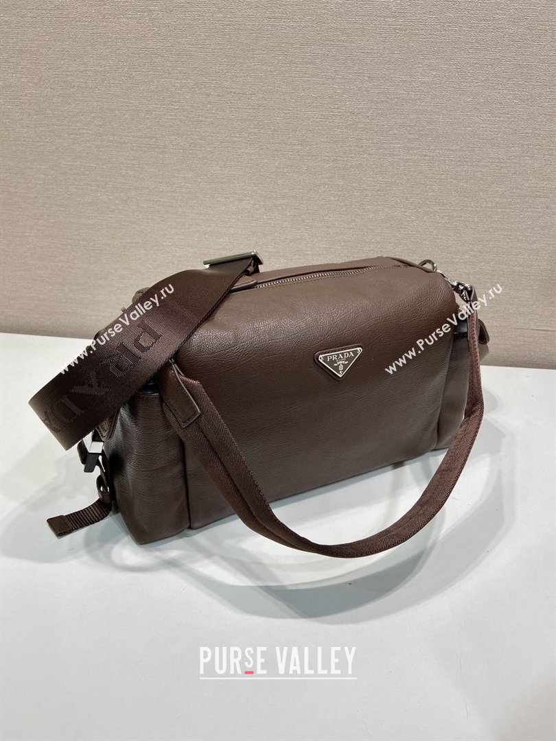 Prada Explore Leather Shoulder bag Coffee Brown 2026 2VH206 (YZ-260410078)