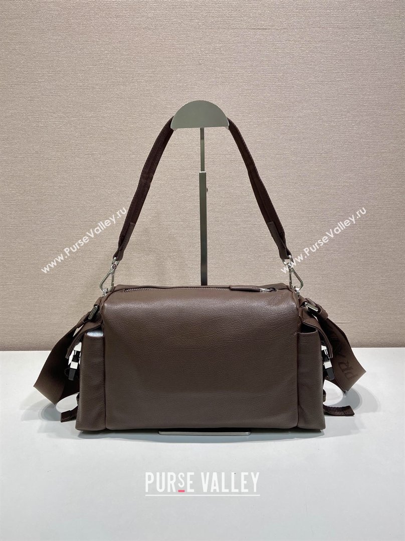 Prada Explore Leather Shoulder bag Coffee Brown 2026 2VH206 (YZ-260410078)