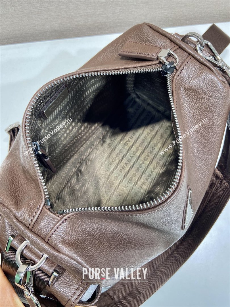 Prada Explore Leather Shoulder bag Coffee Brown 2026 2VH206 (YZ-260410078)