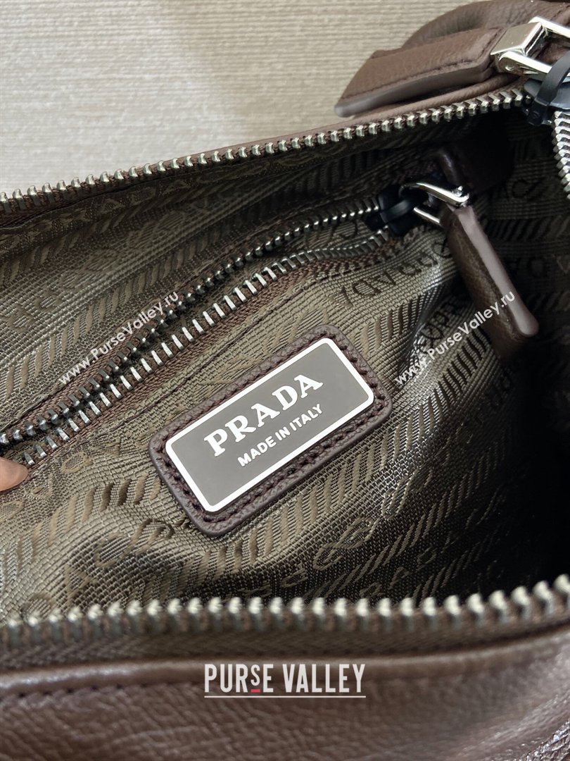 Prada Explore Leather Shoulder bag Coffee Brown 2026 2VH206 (YZ-260410078)