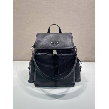 Prada Mens Explore leather backpack bag Black 2026 2VZ118 (YZ-260410124)