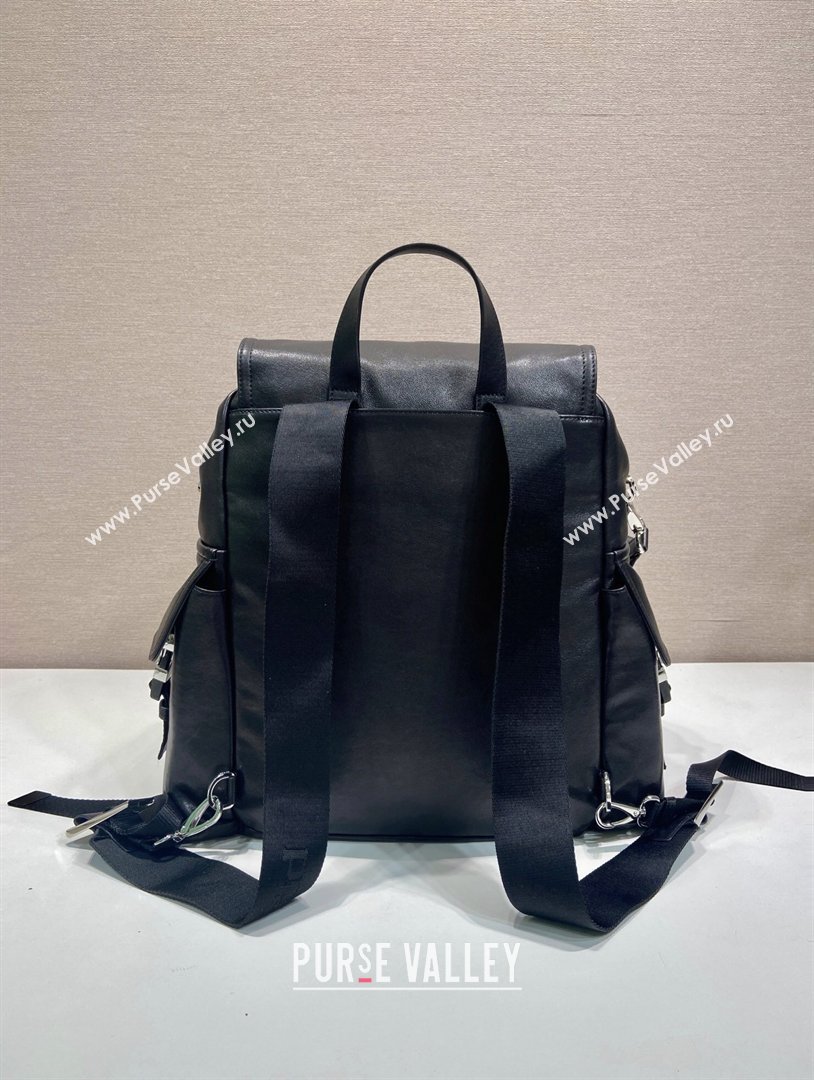 Prada Mens Explore leather backpack bag Black 2026 2VZ118 (YZ-260410124)