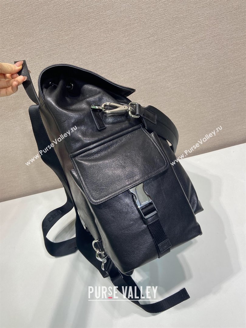 Prada Mens Explore leather backpack bag Black 2026 2VZ118 (YZ-260410124)