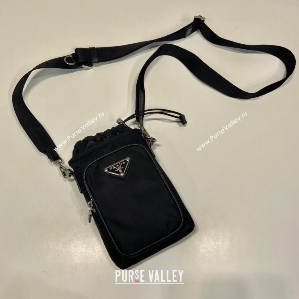Prada Re-Nylon Smartphone Case 2ZH155 Black 2025 (YZ-250627033)