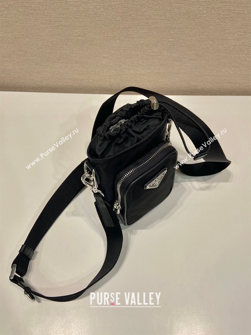 Prada Re-Nylon Smartphone Case 2ZH155 Black 2025 (YZ-250627033)