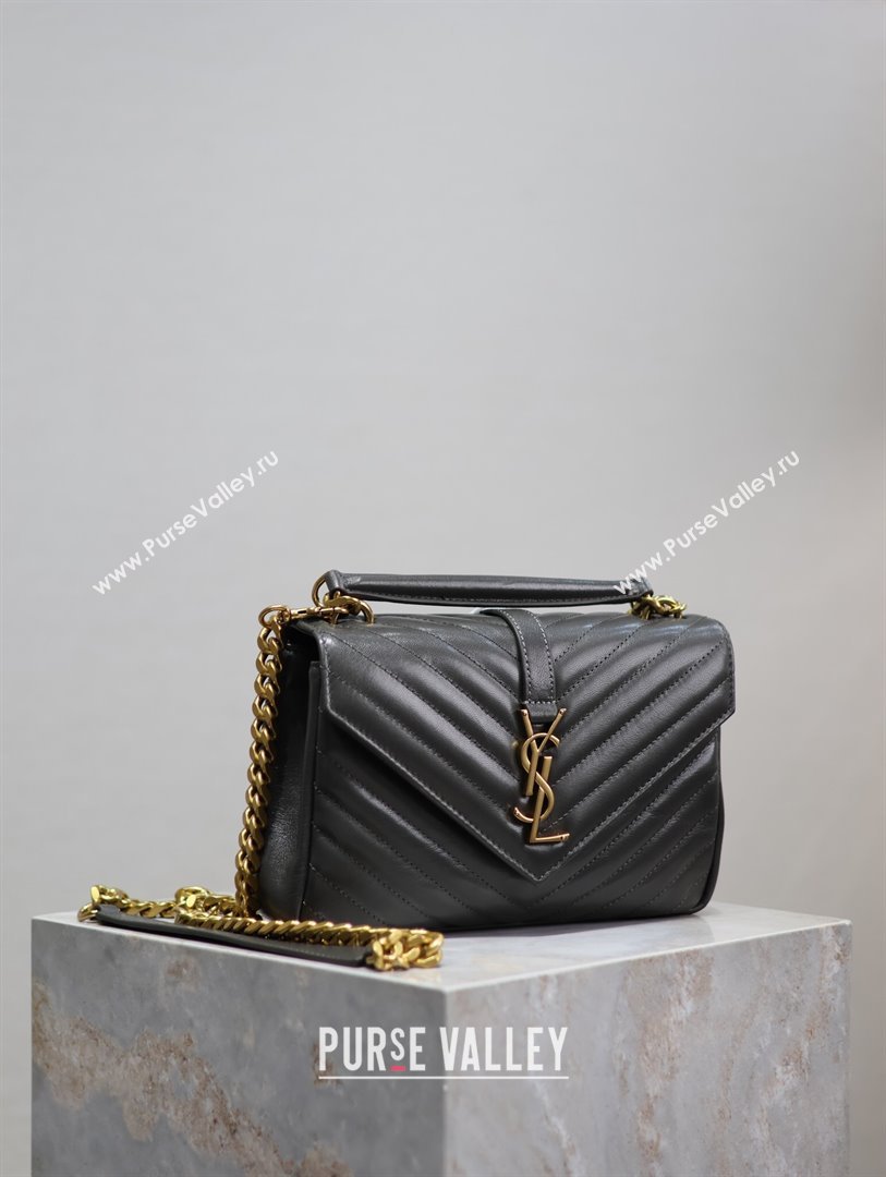 Saint Laurent Medium Monogram College Bag in Leather 392737 Dark Grey 2025 (YY-250520046)