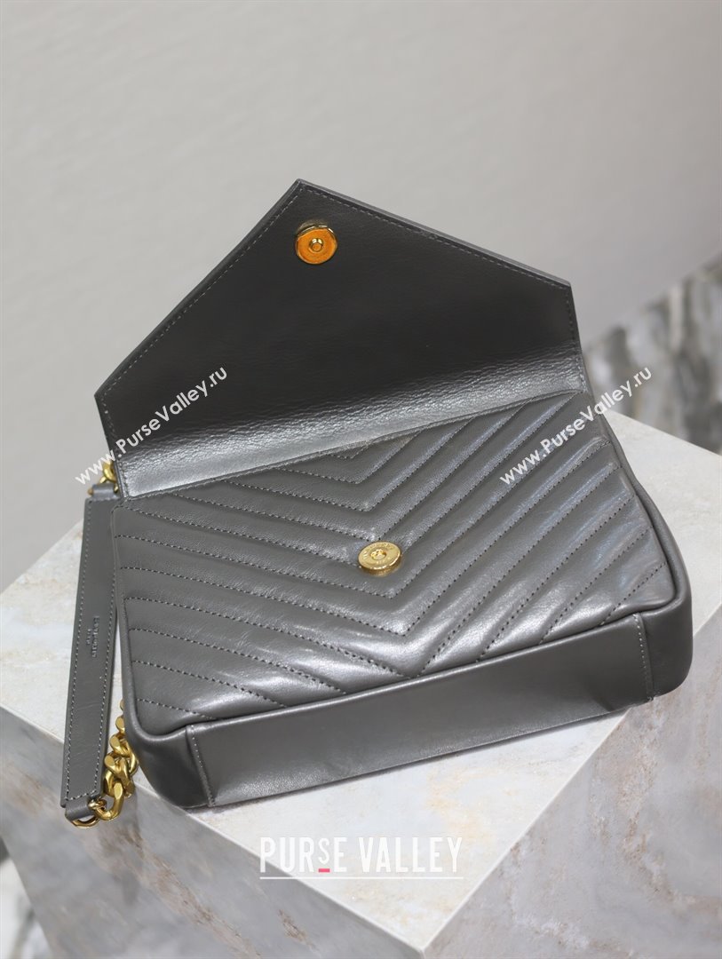 Saint Laurent Medium Monogram College Bag in Leather 392737 Dark Grey 2025 (YY-250520046)