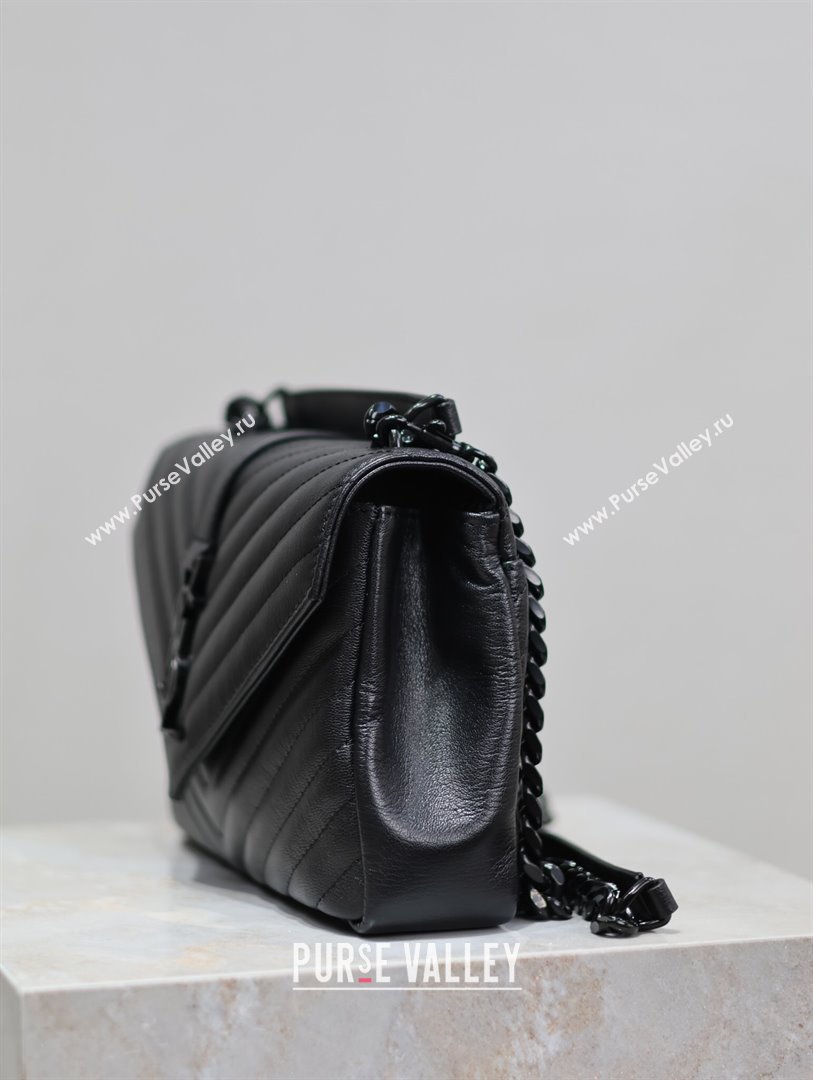 Saint Laurent Medium Monogram College Bag in Leather 392737 All Black 2025 (YY-250520049)