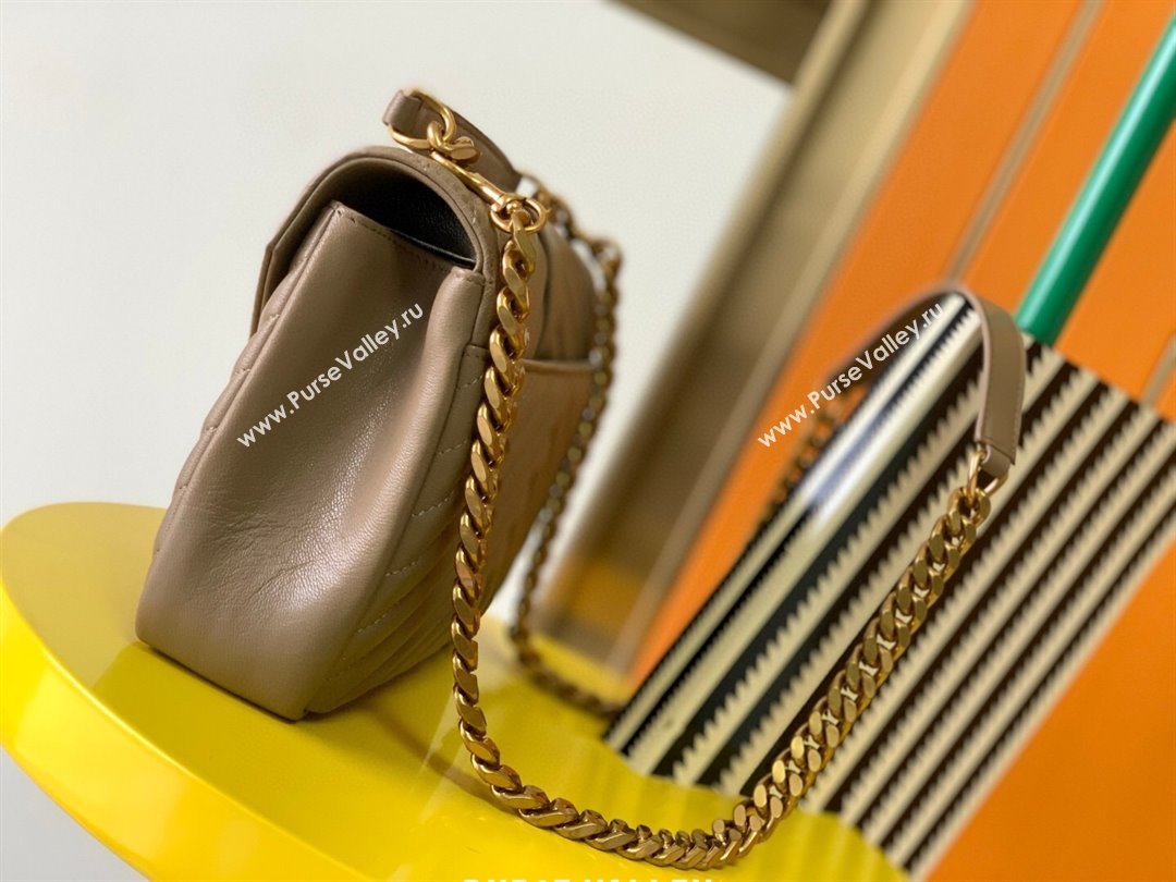 Saint Laurent Medium Monogram College Bag in Leather 392737 Beige 2025 (YY-250520051)