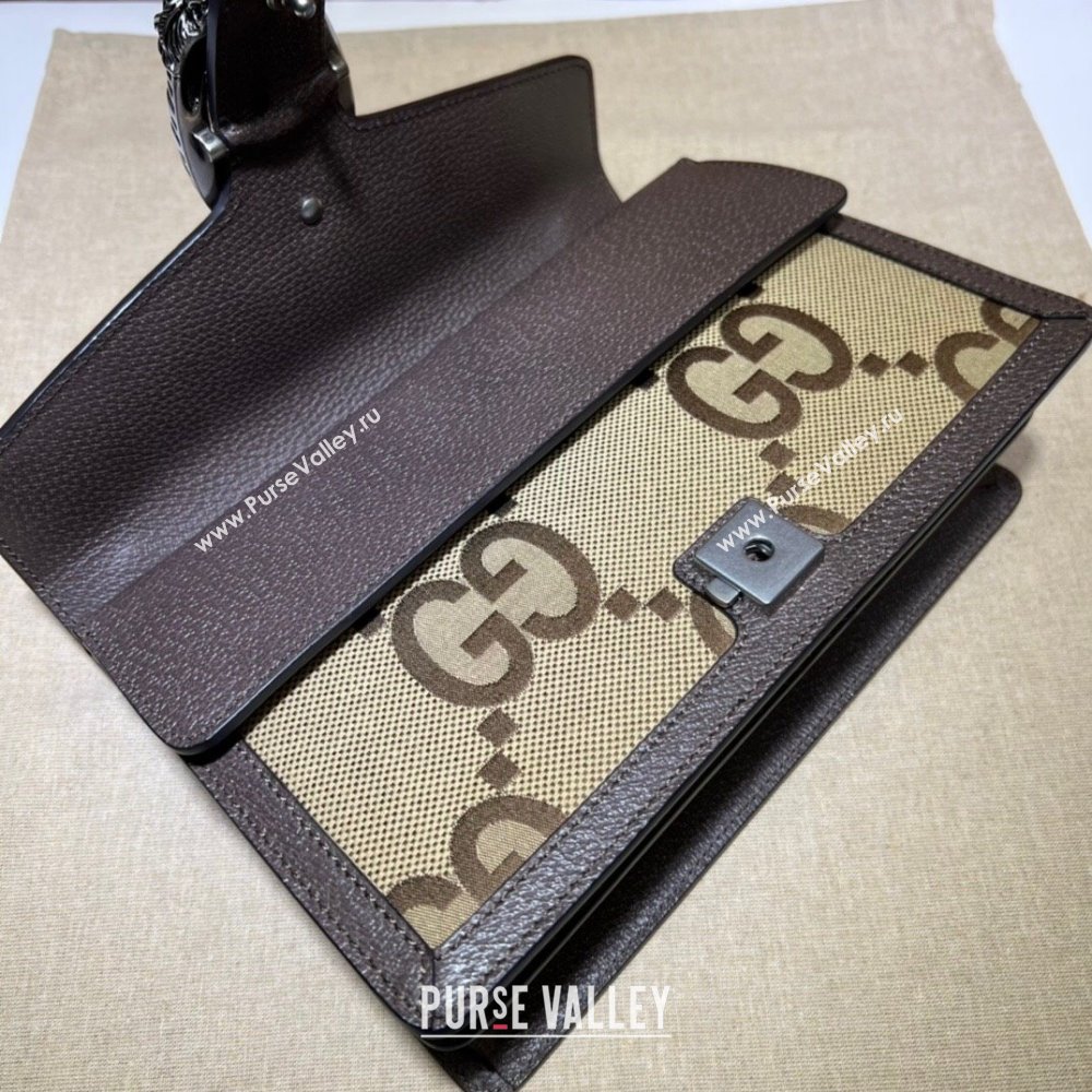 Gucci Dionysus Shoulder Bag in Jumbo GG Canvas Camel 400249 2025 (DLH-250210106)