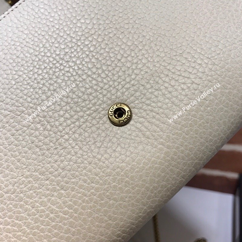 Gucci Dionysus Leather Chain Wallet 401231 White 2025 (DLH-250630082)