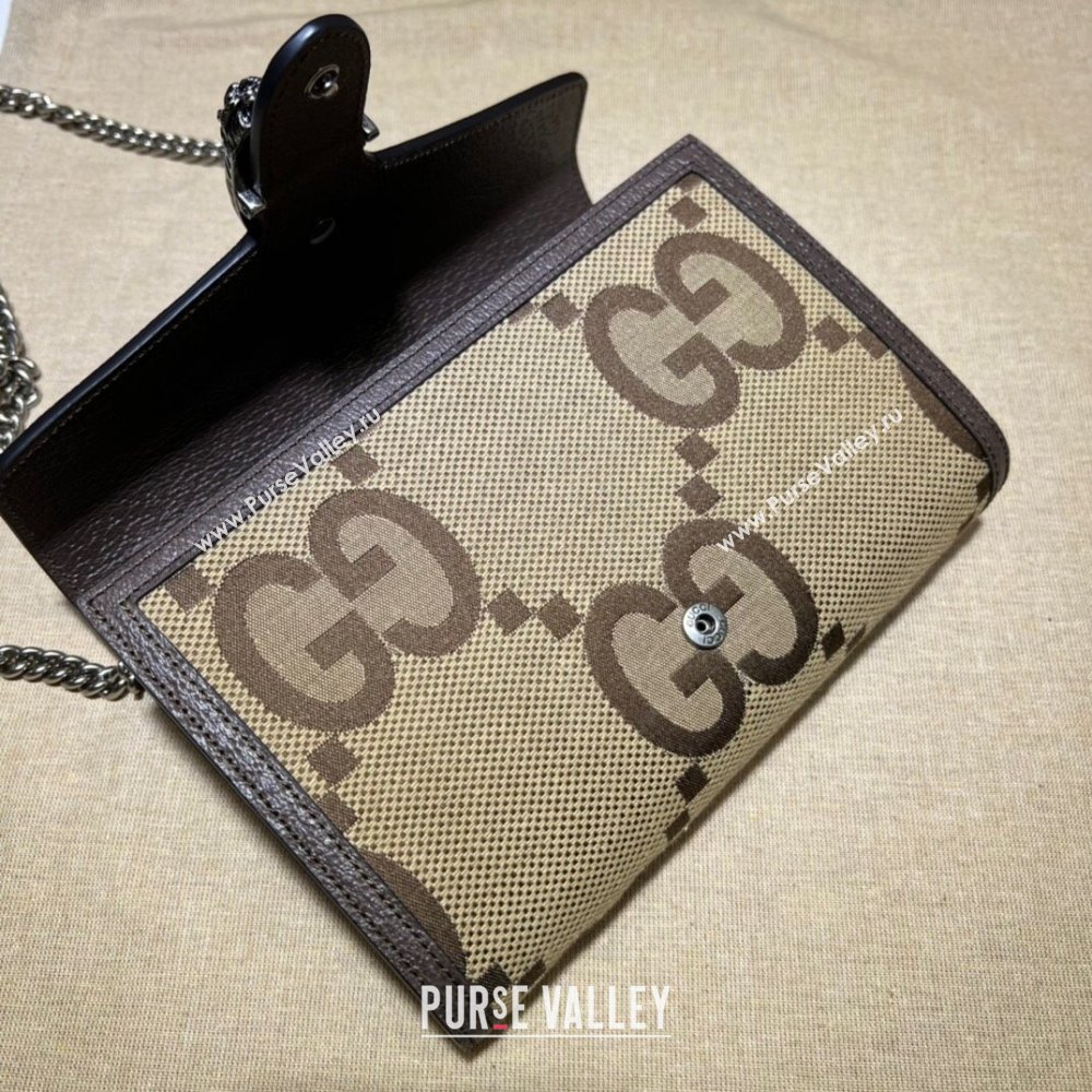 Gucci Dionysus GG Maxi Canvas Chain Wallet 401231 Camel 2025 (DLH-250630081)