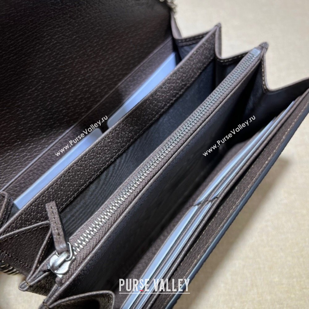 Gucci Dionysus GG Maxi Canvas Chain Wallet 401231 Camel 2025 (DLH-250630081)
