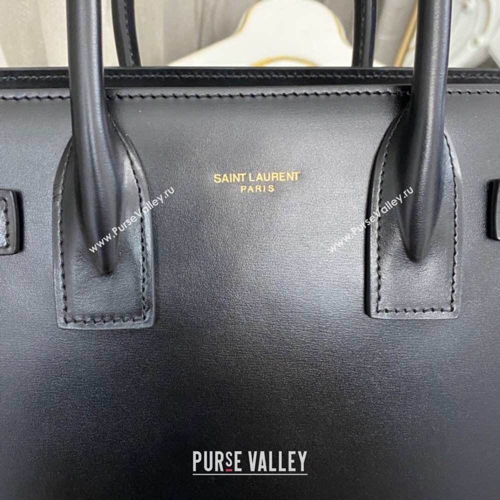 Saint Laurent Sac De Jour Baby Tote bag in Smooth Leather 421863 Black/Gold 2023 (nana-231023050)