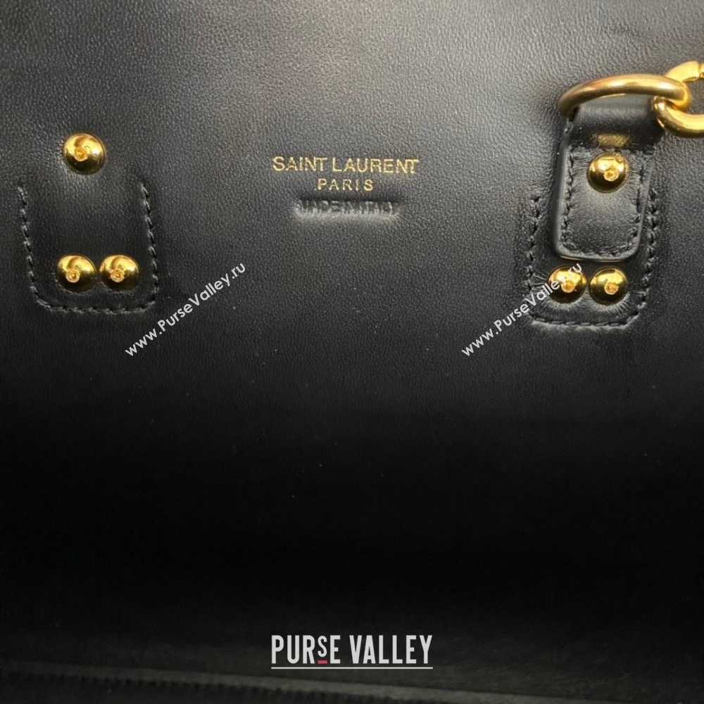 Saint Laurent Sac De Jour Baby Tote bag in Smooth Leather 421863 Black/Gold 2023 (nana-231023050)