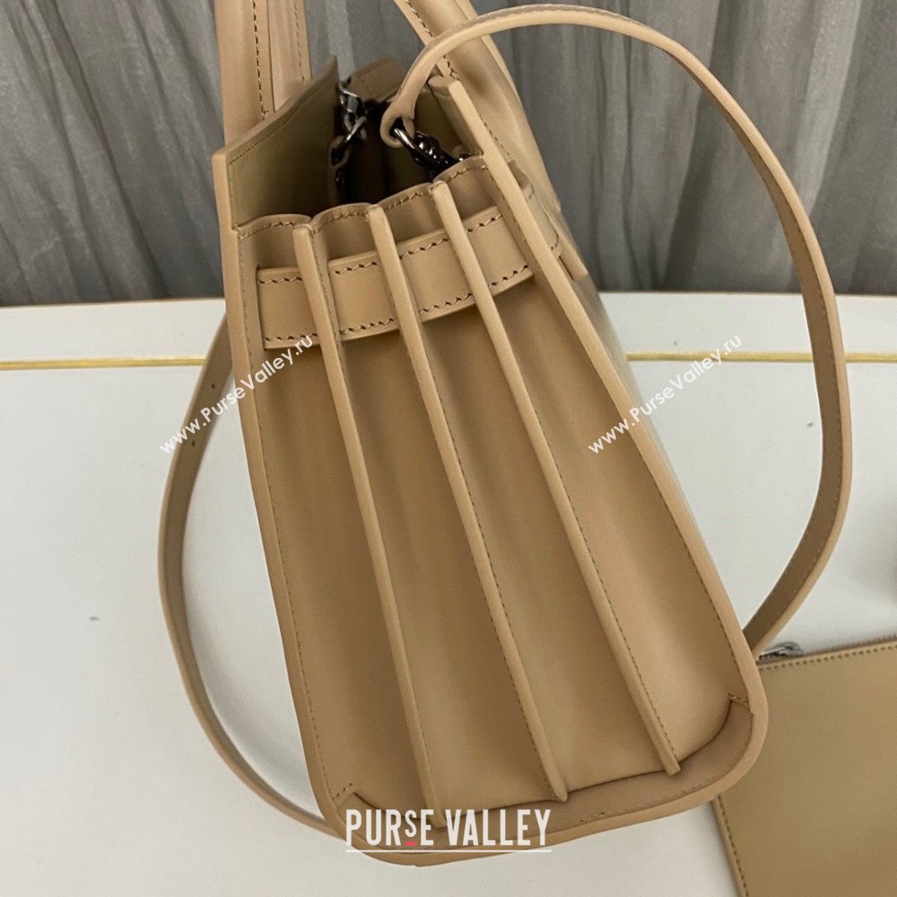 Saint Laurent Sac De Jour Baby Tote bag in Smooth Leather 421863 Beige 2023 (nana-231023046)