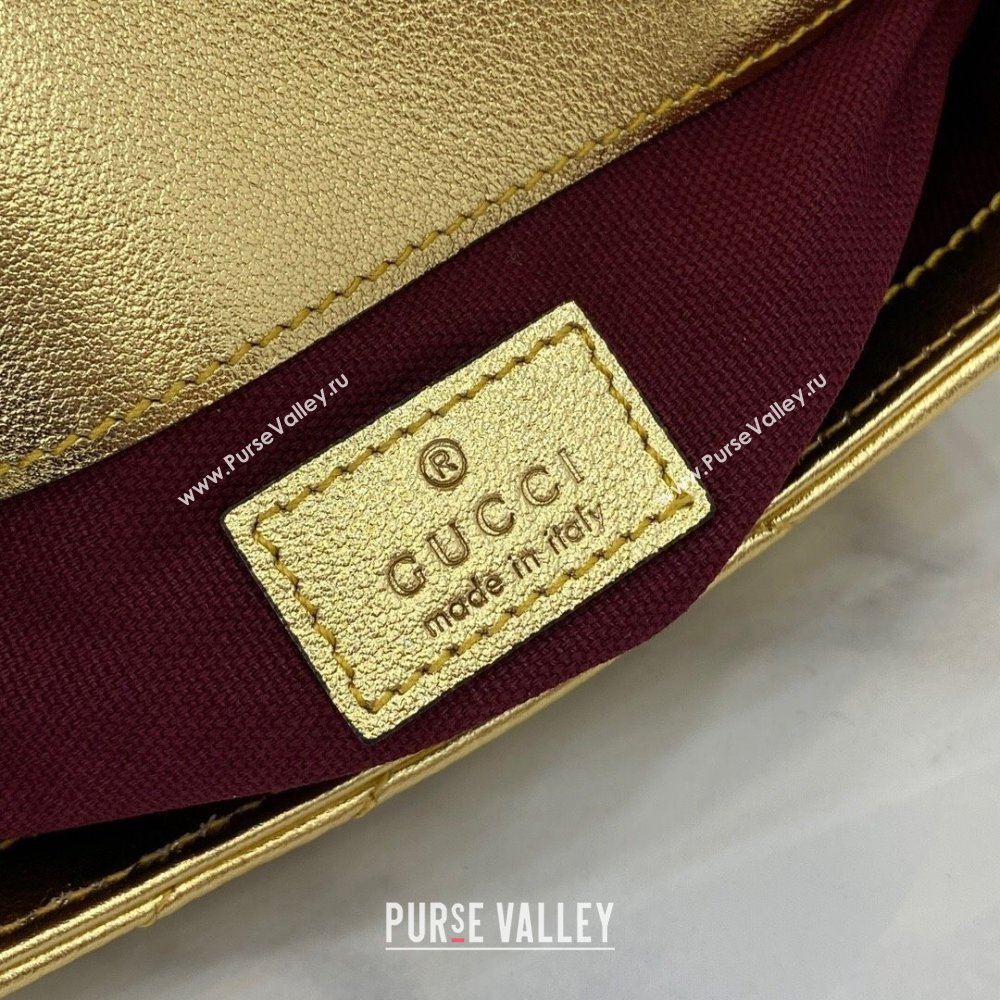 Gucci GG Marmont Matelasse Leather Super Mini Bag ‎476433 Gold-Tone 2025 (XLU-250117043)