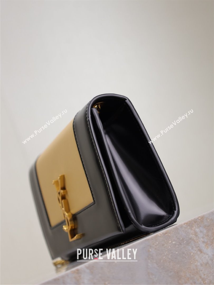 Saint Laurent Kate Small Chain Bag in Leather 469390 Black/Beige 2025 (YY-250409110)