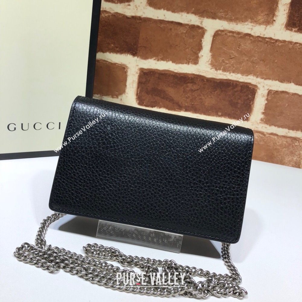 Gucci Dionysus Leather Super Mini Bag 476432 Black 2024 (DLH-241211144)