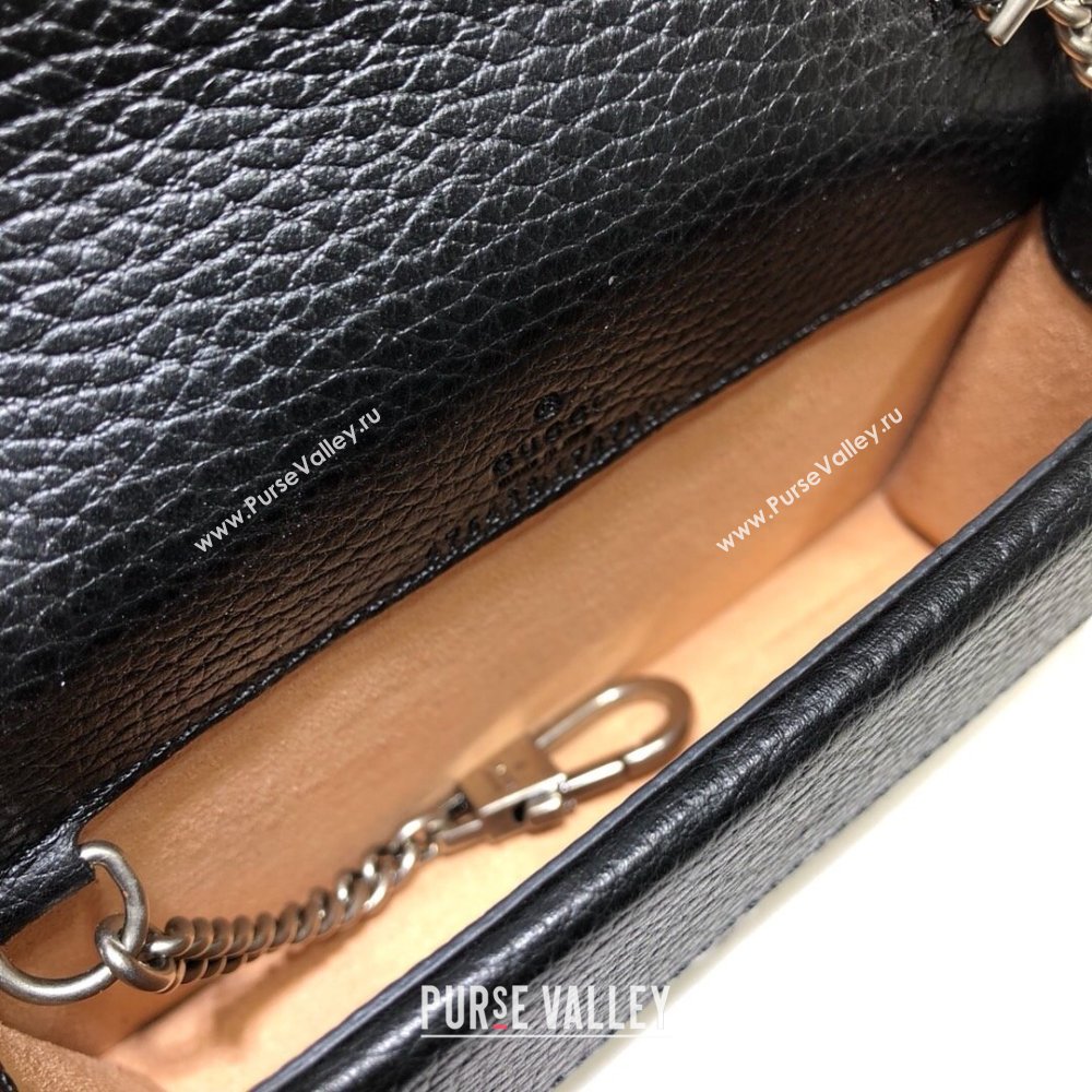 Gucci Dionysus Leather Super Mini Bag 476432 Black 2024 (DLH-241211144)