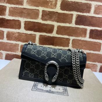 Gucci Dionysus Small Shoulder Bag in Black GG Denim Jacquard 499623 2024 (DLH-241104007)