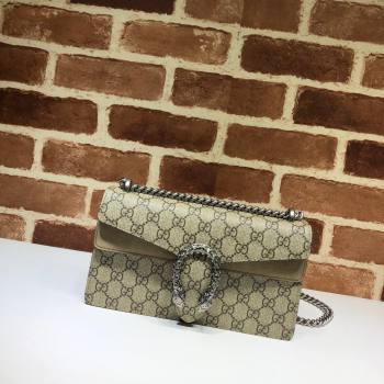 Gucci Dionysus GG Canvas and Suede Small Bag with Strass Beige/Khaki 2024 499623 (DLH-241104009)