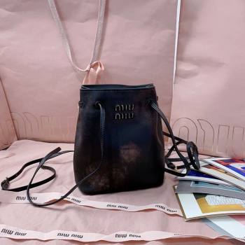 Miu Miu Faded Leather Pouch Brown 2025 5NF460 (JD-250626070)