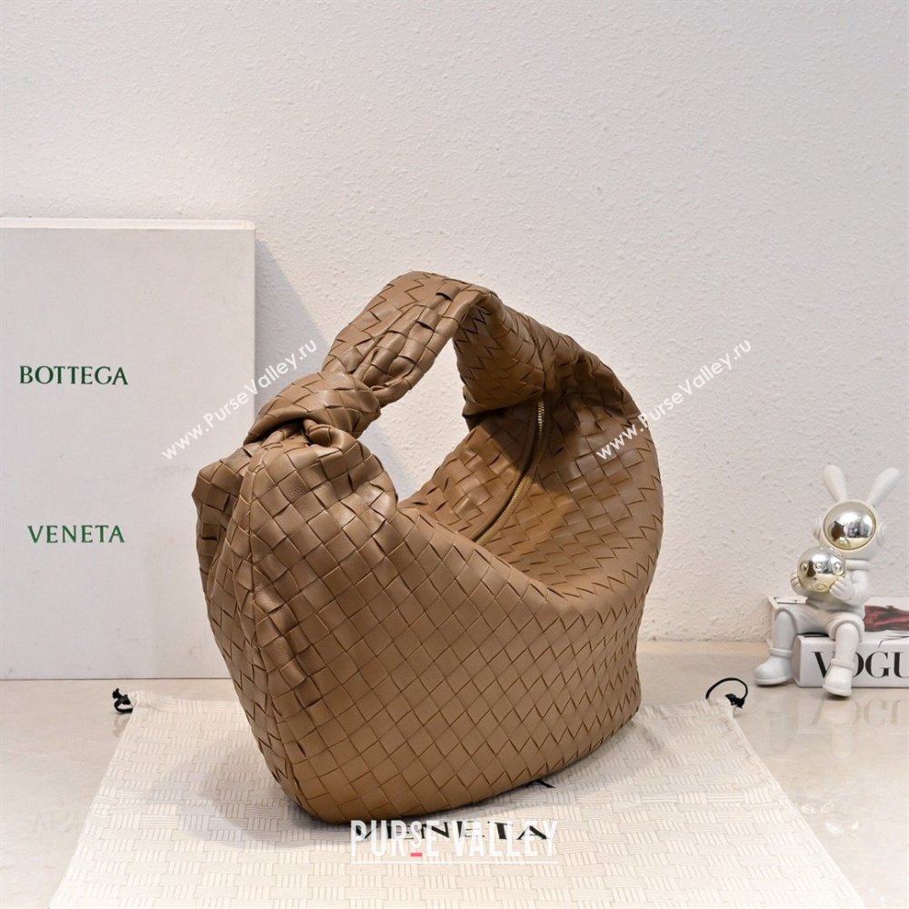 Bottega Veneta Medium Jodie Bag in Intrecciato Leather Light Brown 2026 600263 (YX-260402110)