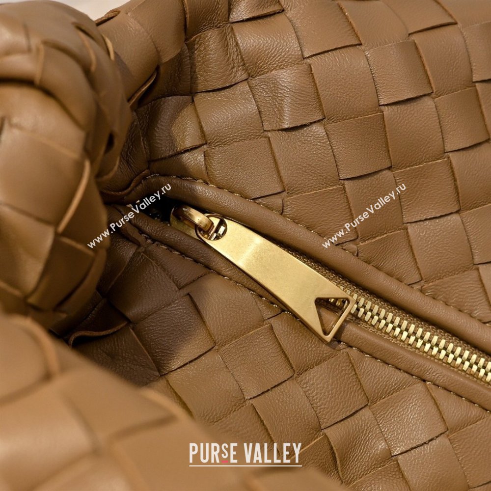 Bottega Veneta Medium Jodie Bag in Intrecciato Leather Light Brown 2026 600263 (YX-260402110)