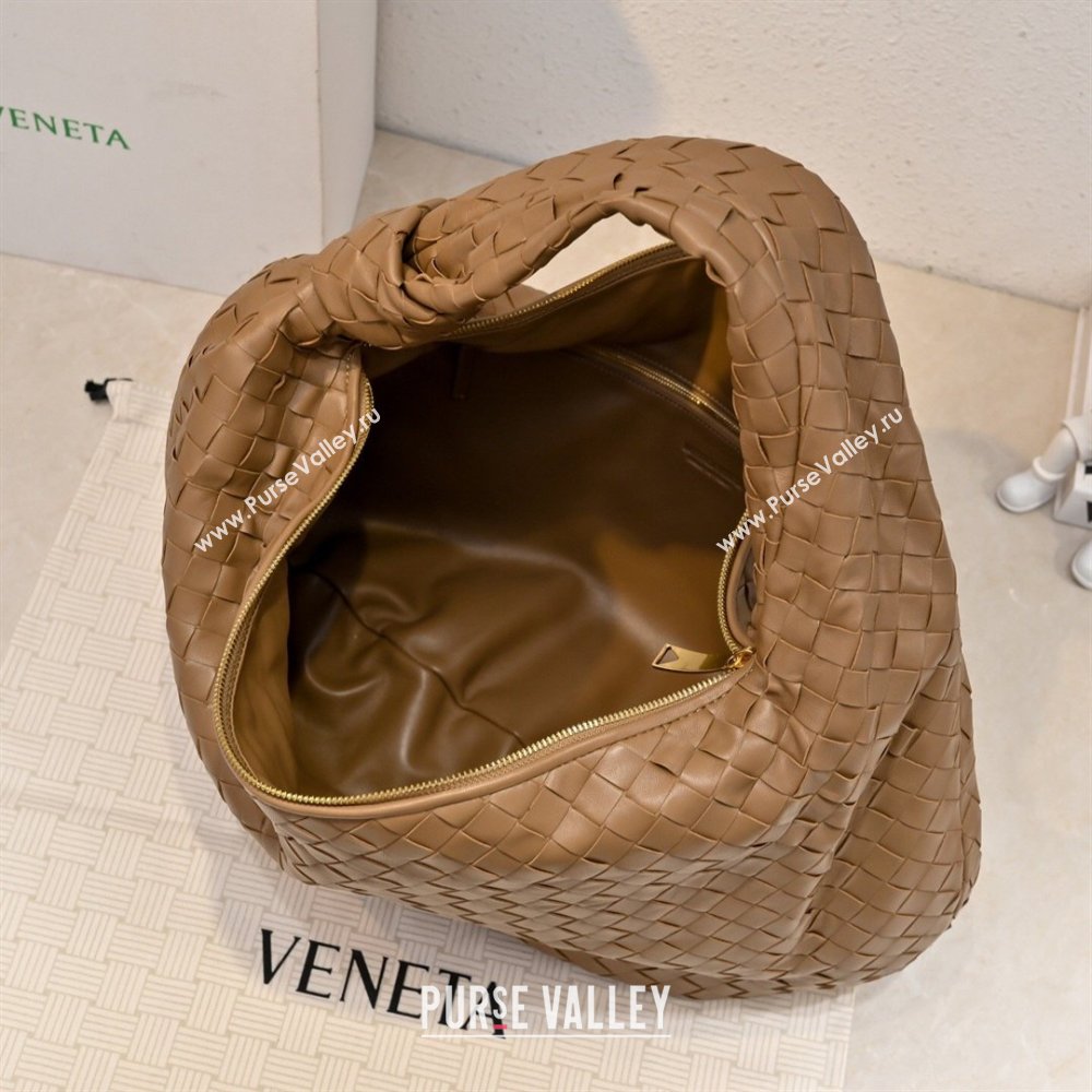 Bottega Veneta Medium Jodie Bag in Intrecciato Leather Light Brown 2026 600263 (YX-260402110)