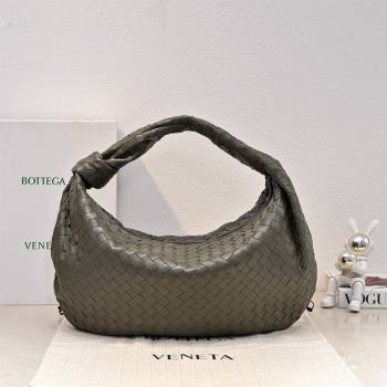 Bottega Veneta Medium Jodie Bag in Intrecciato Leather Khaki Green 2026 600263 (YX-260402111)