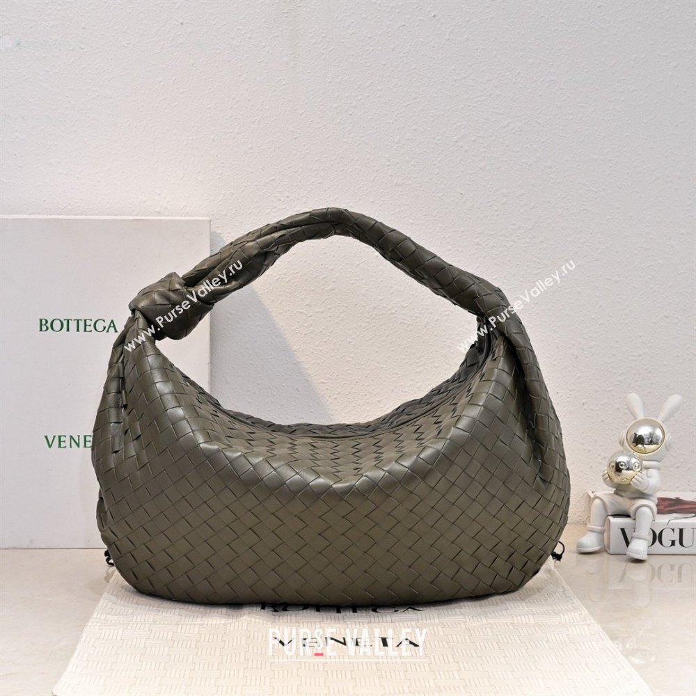 Bottega Veneta Medium Jodie Bag in Intrecciato Leather Khaki Green 2026 600263 (YX-260402111)