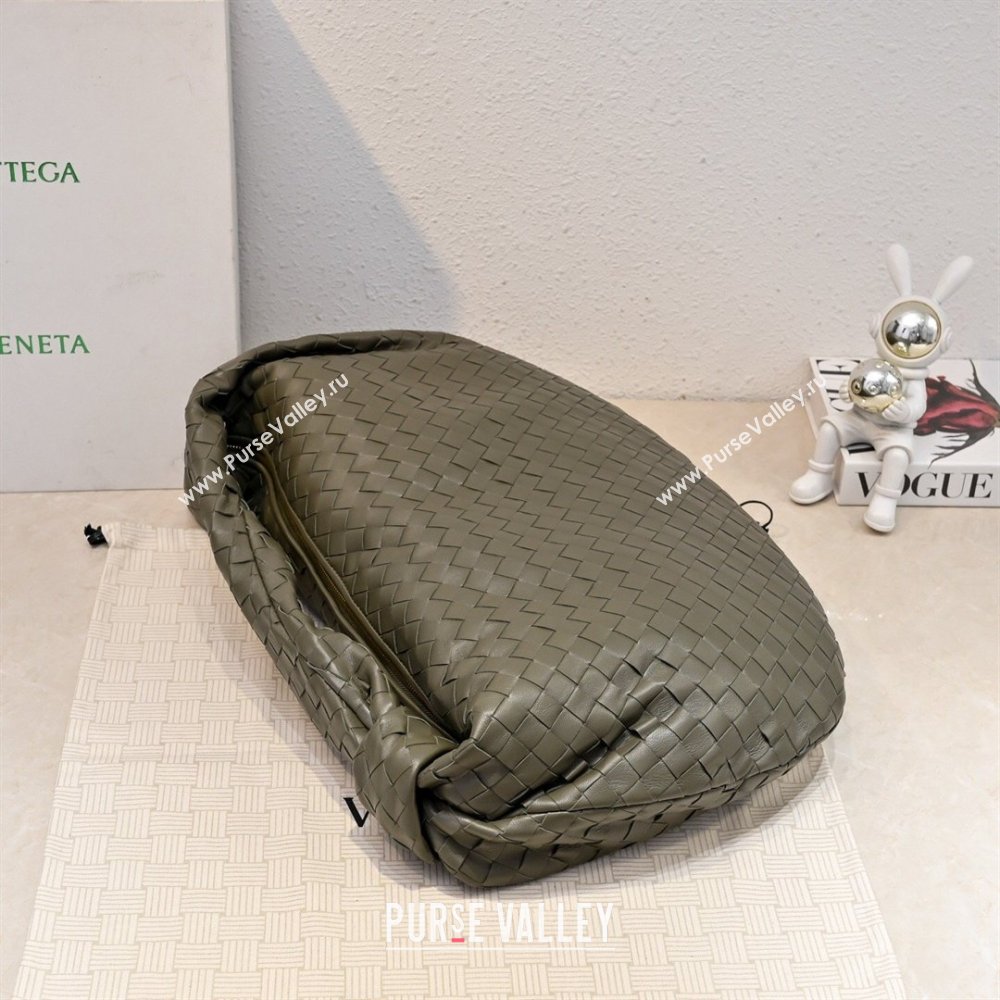 Bottega Veneta Medium Jodie Bag in Intrecciato Leather Khaki Green 2026 600263 (YX-260402111)